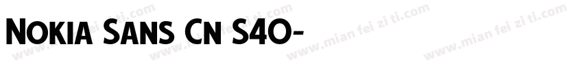Nokia Sans Cn S40字体转换